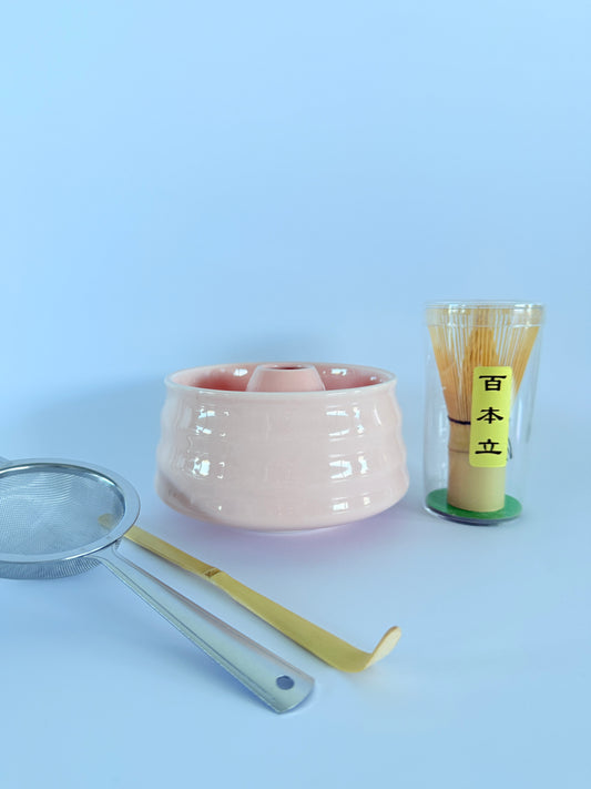 Matcha Bowl (Chawan): Sweet Blush