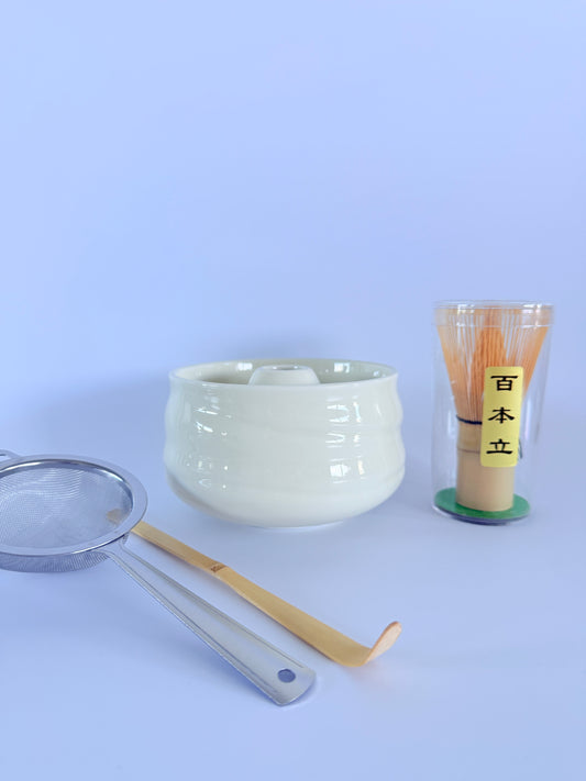 Matcha Set (5 Pieces): White Zen